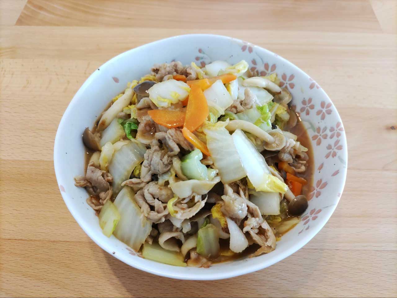 野菜レシピ「白菜と豚肉の炒め煮」