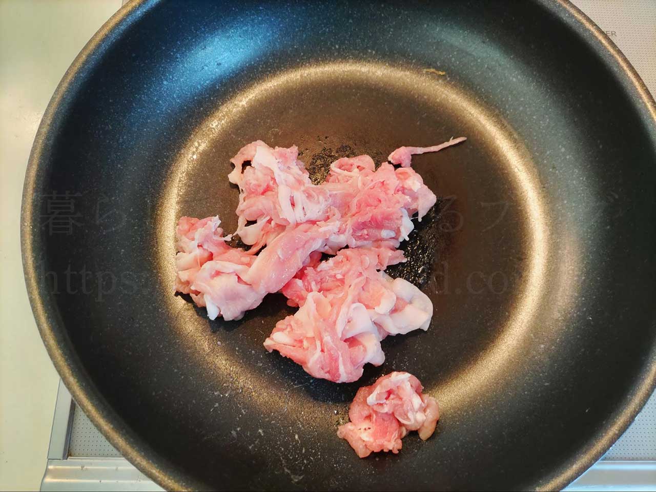 野菜レシピ「白菜と豚肉の炒め煮」