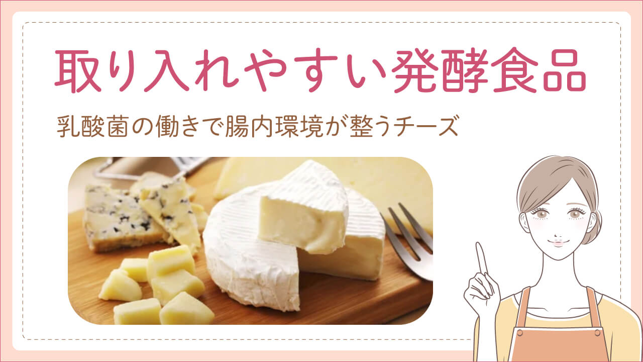 取り入れやすい発酵食品はチーズ