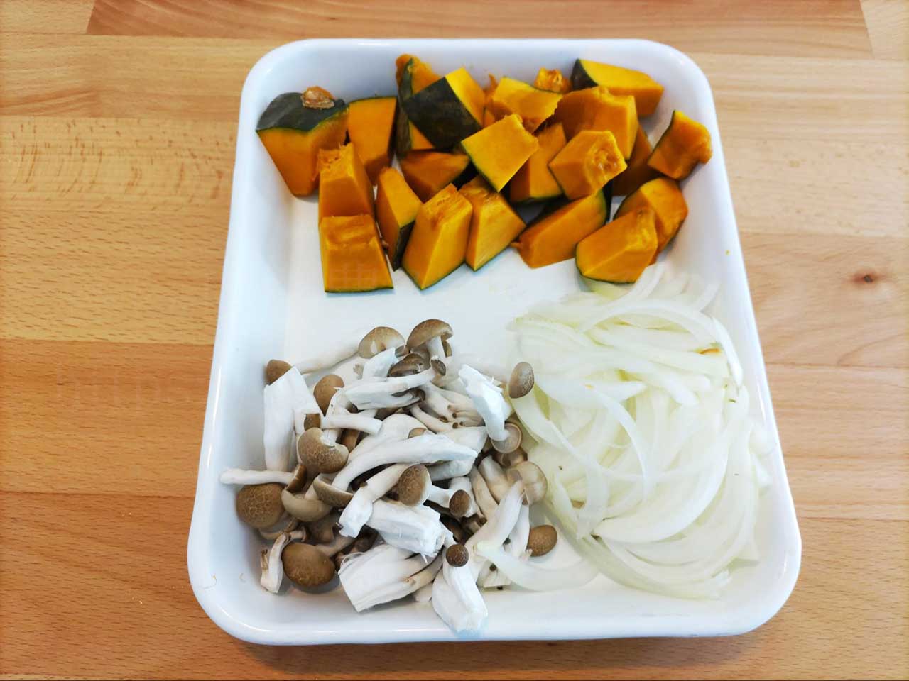 野菜レシピ「かぼちゃと豚肉の和風シチュー」