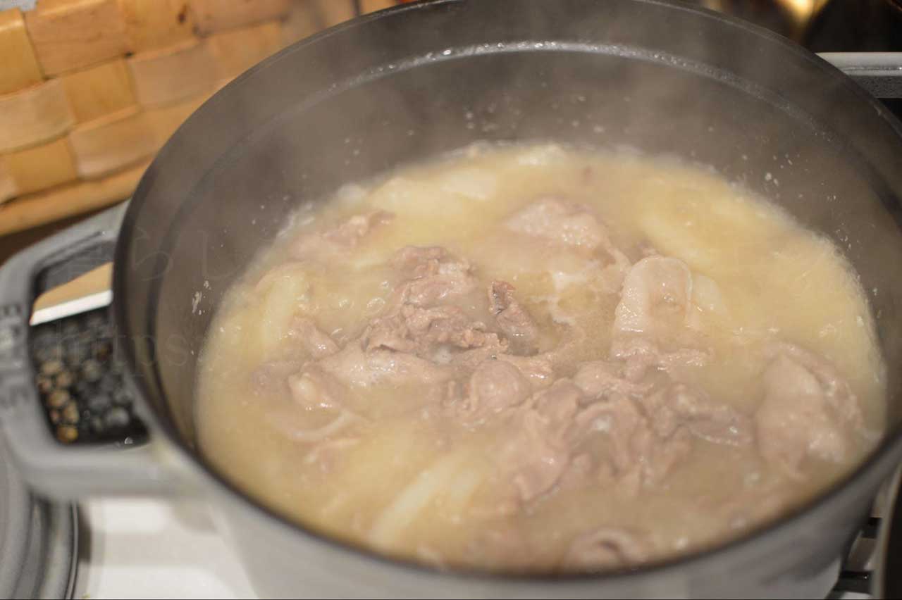 発酵食品腸活レシピ「豚肉と大根の酒粕煮」